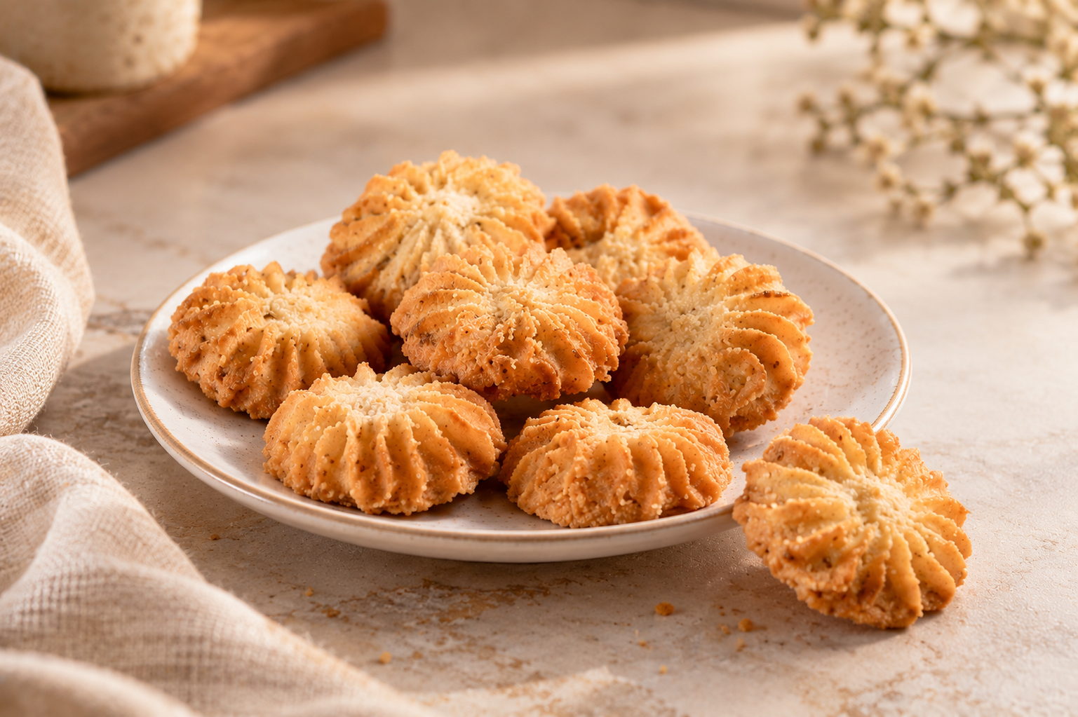 Jeera Ajwain cookies ( Savoury treats)