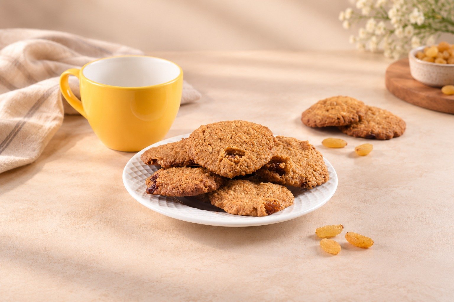 Whole Wheat Jaggery Oats & Raisin