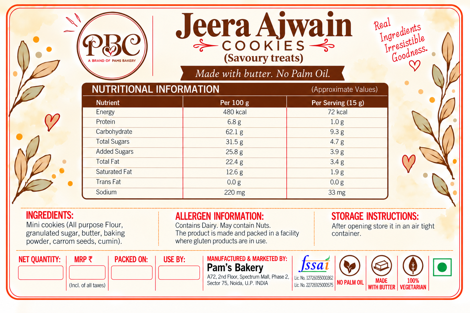 Jeera Ajwain cookies ( Savoury treats) - Image 2