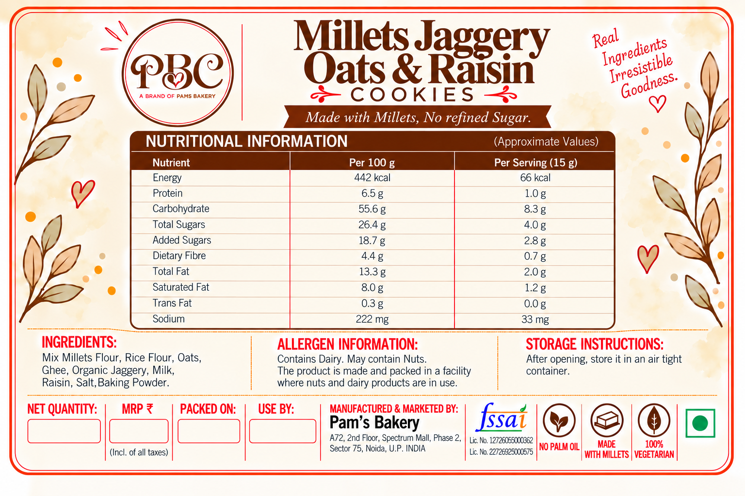 Millets Jaggery Oats & Dates - Image 2