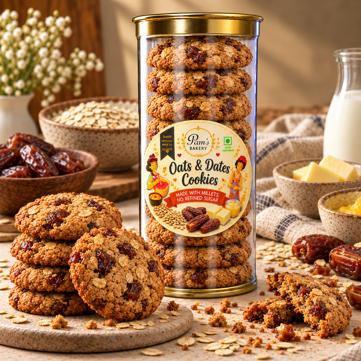 Oats and Dates Cookies - Image 3